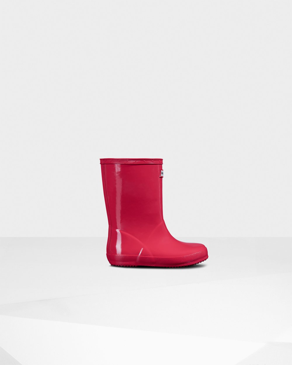 Botas de Lluvia Hunter Niños - Original First Classic Gloss - Rosas - UBTWMJF-84